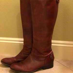 Frye Brown Leather Mid-Calf Boots Size 9.5